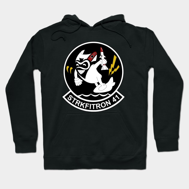 VFA-41 Black Aces Insignia Hoodie by Mandra